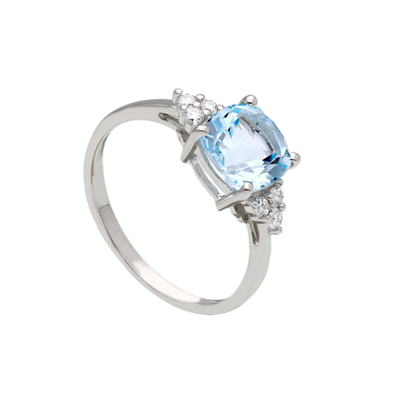 Anneau Babila Milano Femme in Or blanc Topazio 2.01 Ct 292368TB - 292368TB